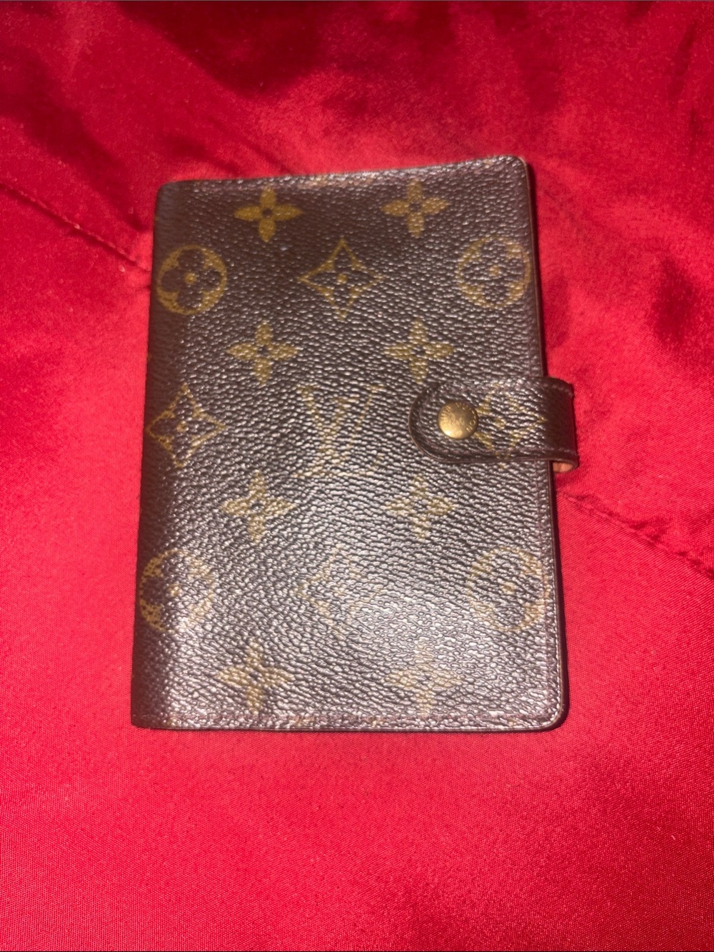 Louis Vuitton Brown Monogram Canvas Agenda Cover-passport holder